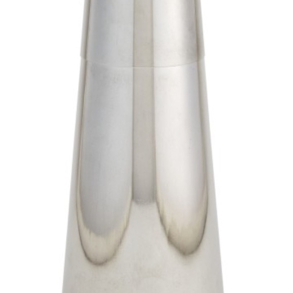 Cokctail shakers, Napier , silver plated 9” Conical, with beaker top 40’s